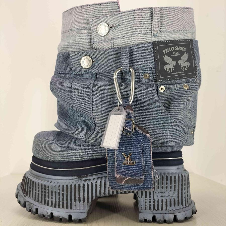 yello BLUE JEAN BABY PLATFORM ショートブーツ yellaw YELLO(イエロー) 25-26 COLLECTION BLUE JEAN BABY PLATFORM