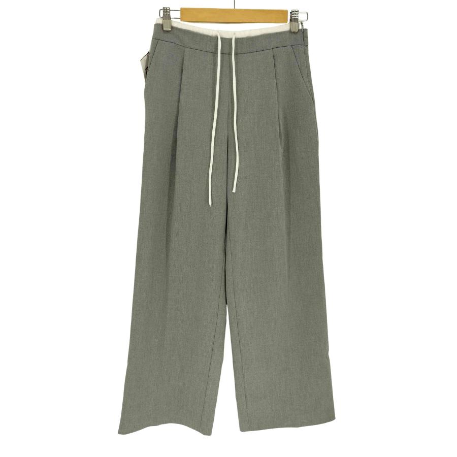 ZARA ザラ ダブルウエストバンドワイド デニムパンツ ライトブルー 36 未使用☆ZARA☆TRF WIDE-LEG ダブルウエストバンド デニムパンツ
