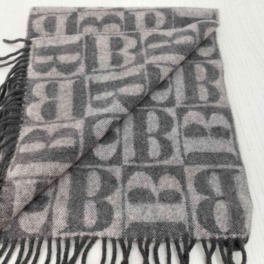 BURBERRY LONDON(バーバリーロンドン) Bロゴ 総柄 カシミヤ マフラー