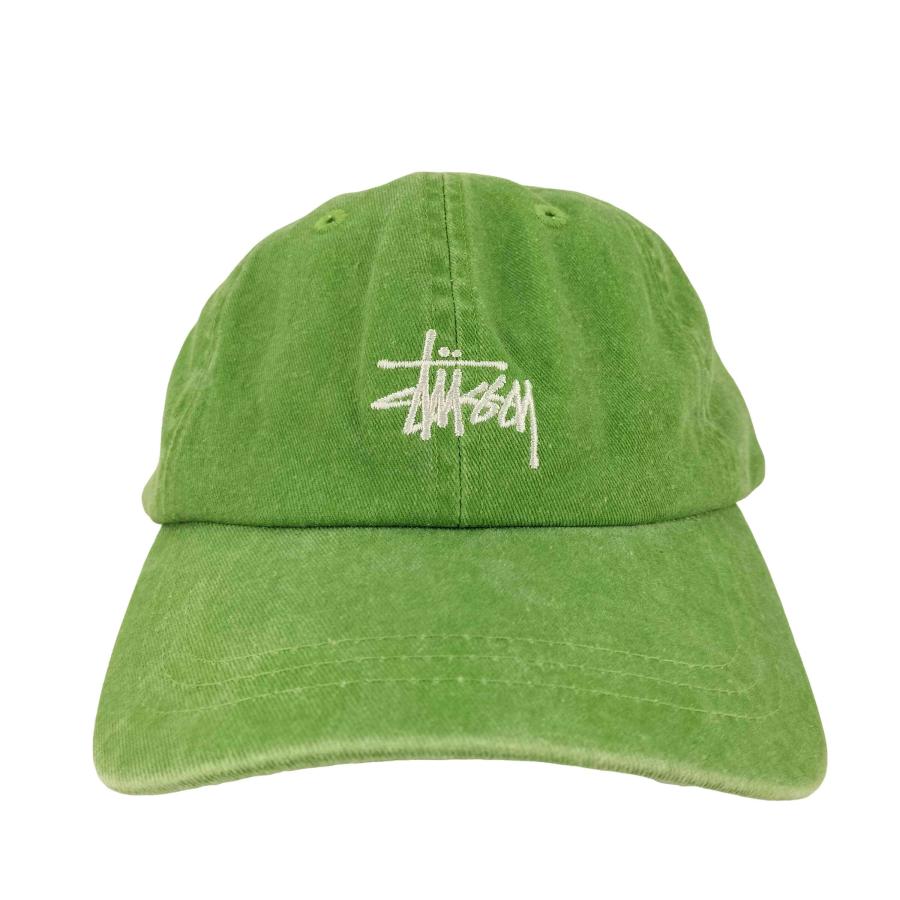 stussy キャップ キャップ 緑 グリーン 刺繍ロゴ ショーンフォント ステューシー stussy 緑 グリーン ライム 帽子