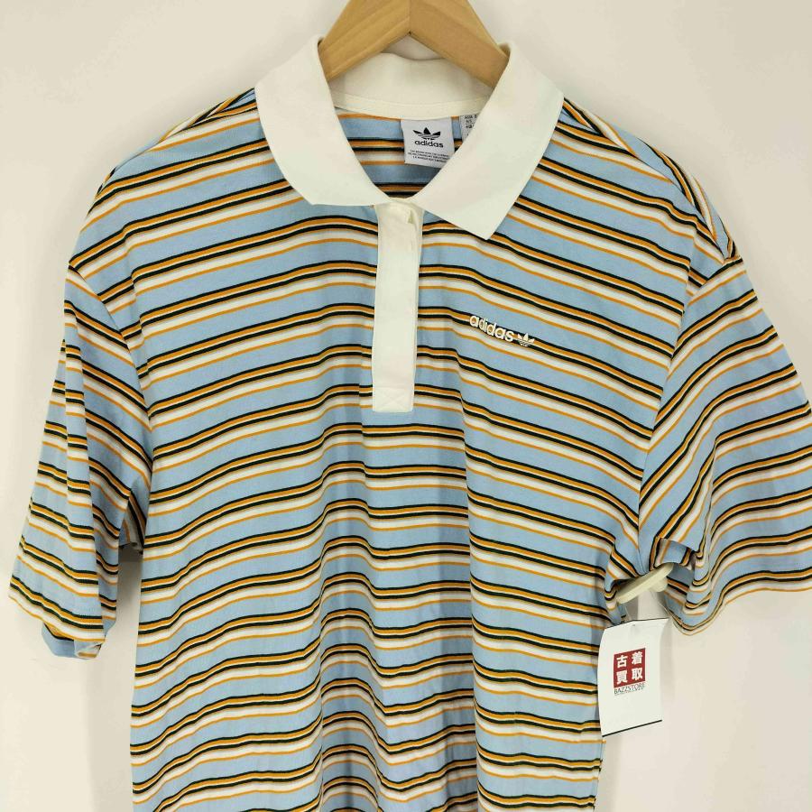 adidas（アディダス） 80s オーバーサイズ ストライプ ポロシャツ