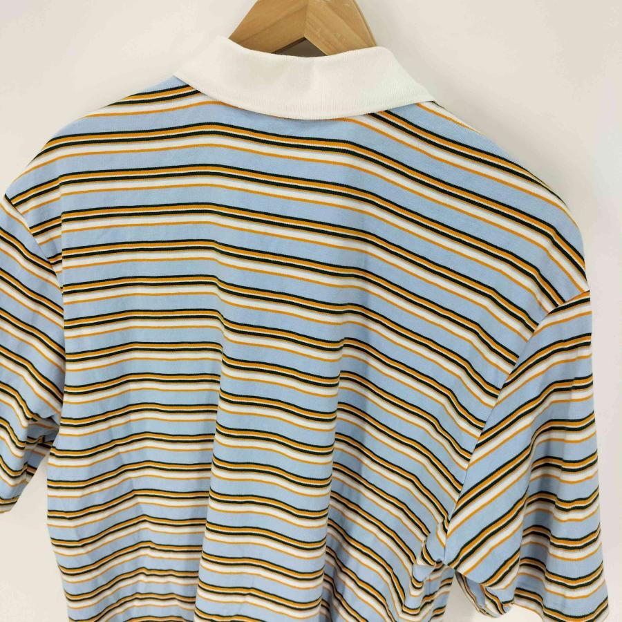 adidas（アディダス） 80s オーバーサイズ ストライプ ポロシャツ 