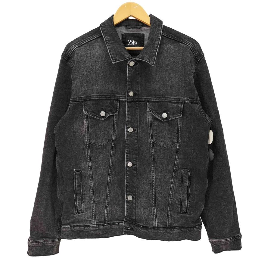 ZARA MAN オーバーサイズ デニムジャケット Gジャン ダメージ メンズ ZARA（ザラ） オーバーサイズ デニムジャケット メンズ import：L 中古