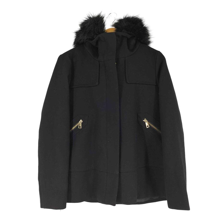 ZARA（ザラ） ファー付きフード ジップポケット ジャケット レディース 