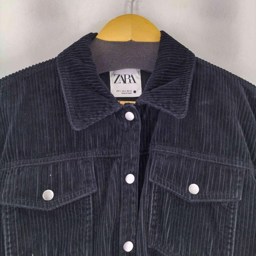 ZARA（ザラ） コーデュロイフリンジ トラッカージャケット レディース