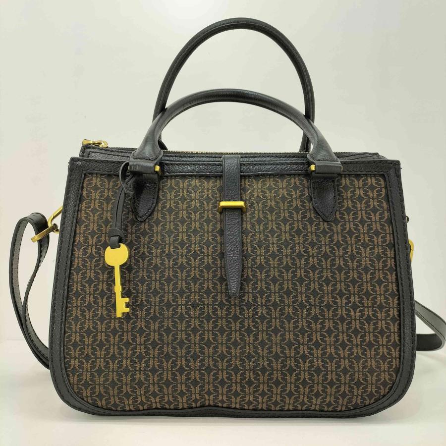 FOSSIL（フォッシル） 2way モノグラム ショルダー ハンドバッグ