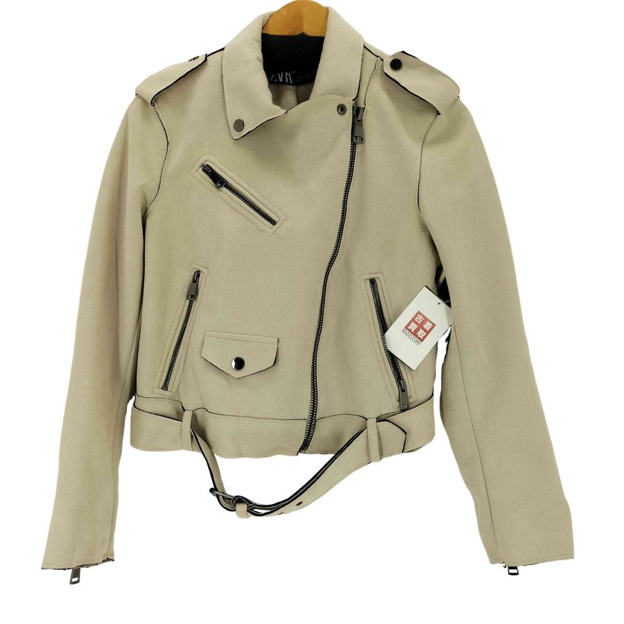 ZARA（ザラ） スエードライクダブルライダースジャケット レディース 