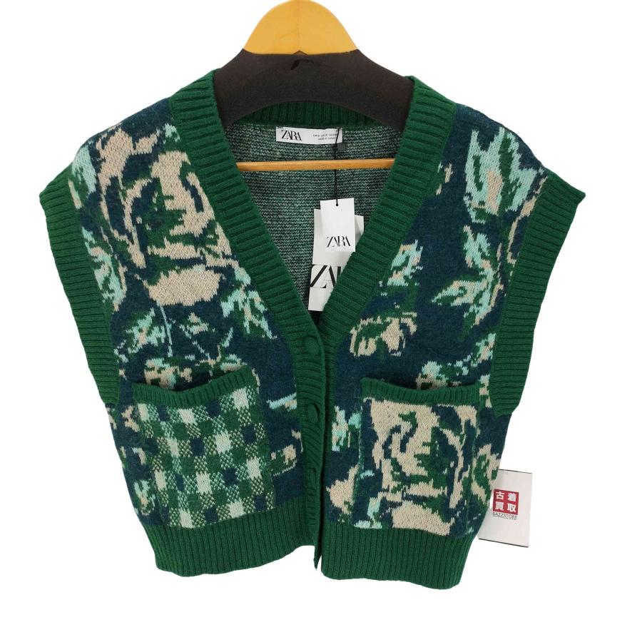 ZARA（ザラ） ジャガードニットベスト レディース import：S 中古 古着