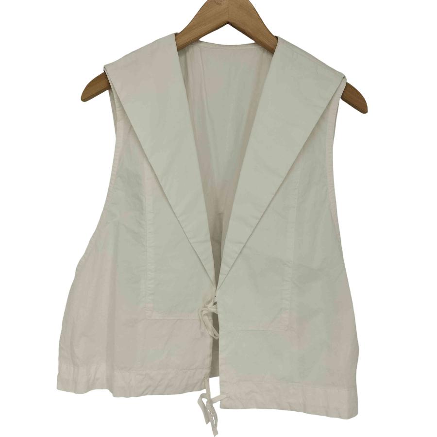 BEAMS BOY セーラーカラーベスト 定価14080円 ベスト 25SS オフホワイト レディース ビームスボーイ【中古】6-0304M♪ BEAMS BOY（ビームス ボーイ） 25ss セーラーカラーベスト レディース