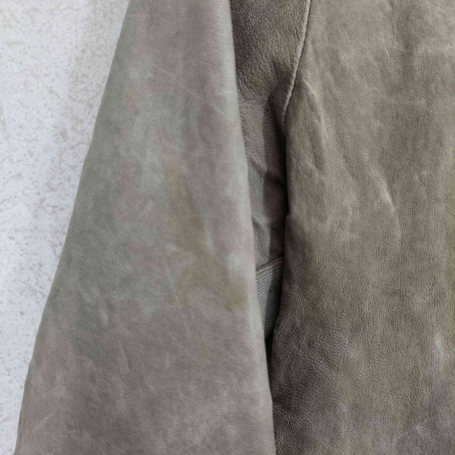 TRANSIT PAR SUCH(トランジット パーサッチ) レザー切替ロングコート 