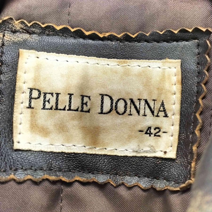 PELLE DONNA(フルギ) lamb leather 山羊革 比翼ジップレザージャケット