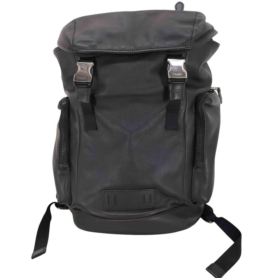 美品COACH レザー バックパック ブラック F37802 COACH（コーチ） レザーバックパック メンズ 表記無 中古 古着 0825