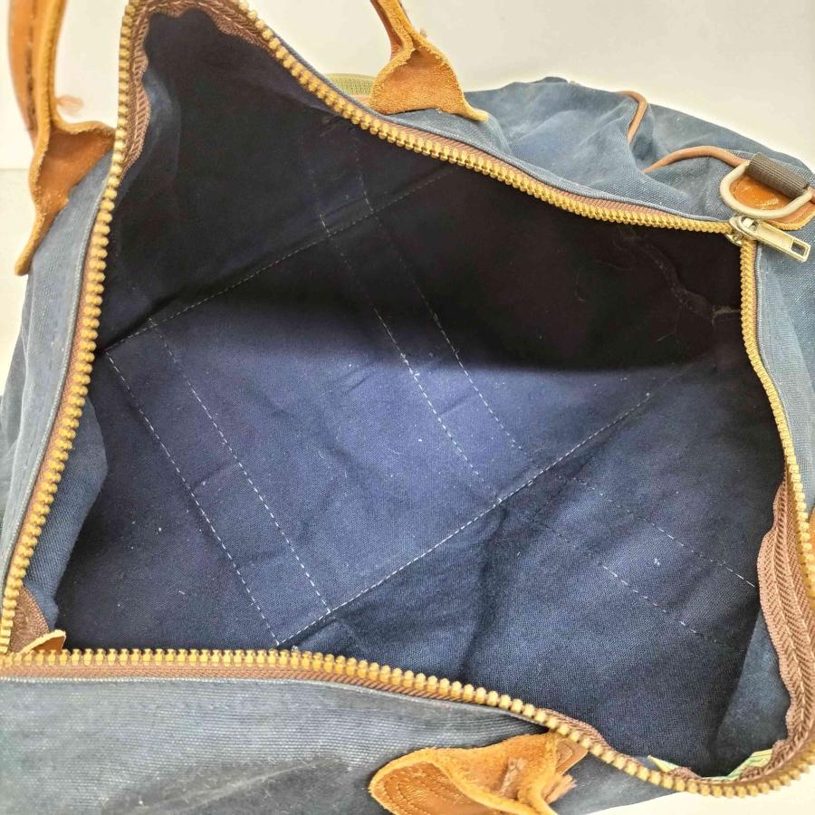 80s LL Bean レザーハンドル キャンバス ボストンバッグ ビンテージ L.L.Bean（エルエルビーン） 80s レザーコンビ キャンバス ボストン