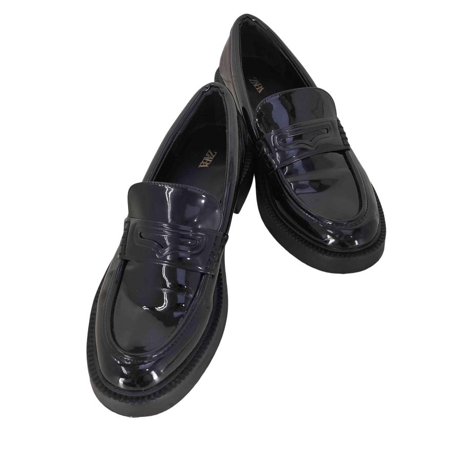 ZARA（ザラ） エナメルコインローファー レディース JPN：24.5 中古 