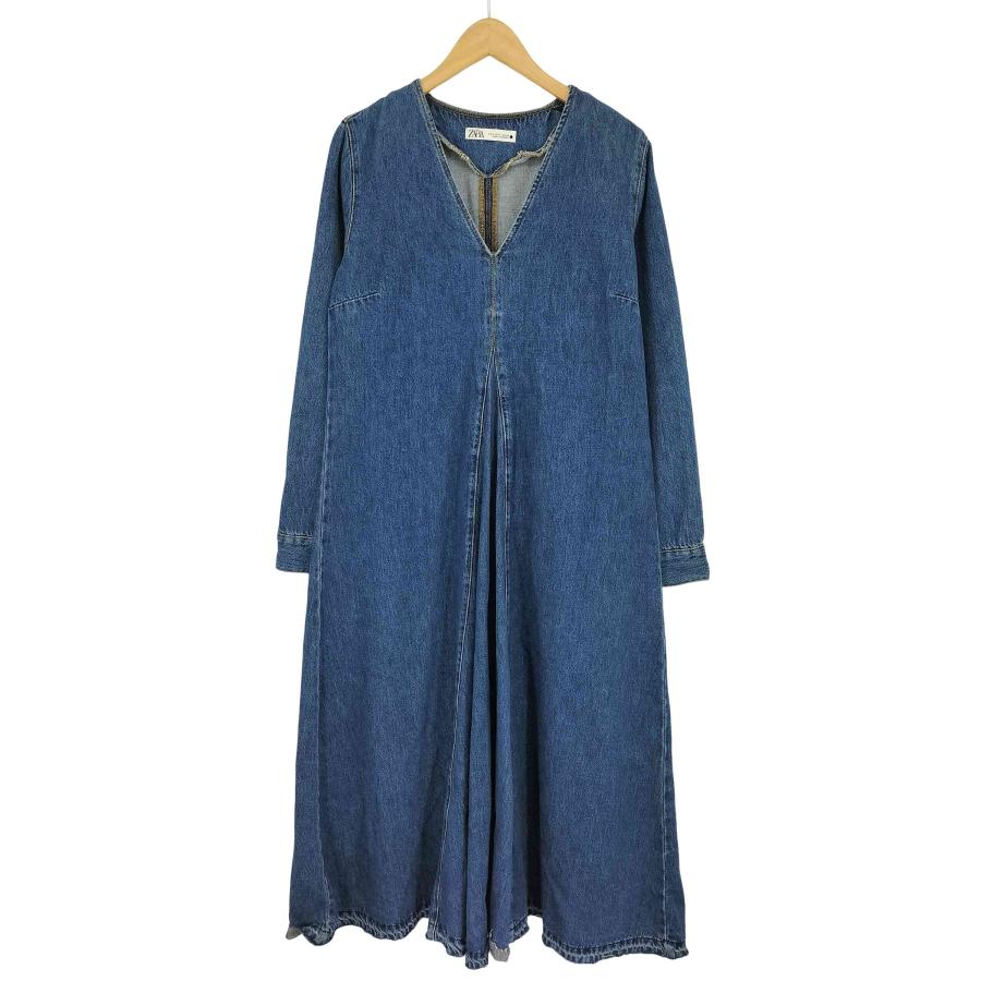 ZARA（ザラ） Aライン デニムマキシワンピース レディース import：S 