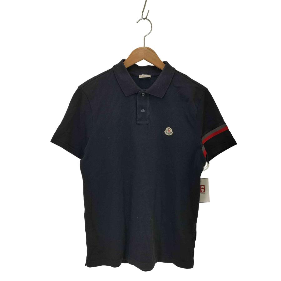 MONCLER（モンクレール） ワッペンロゴ 鹿の子半袖ポロシャツ メンズ M 