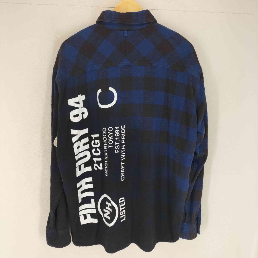 希少XL　ネイバーフッド　SOUVENIR SHIRT LS ネイビー NEIGHBORHOOD（ネイバーフッド） FADE/C−SHIRT LS ロゴプリント