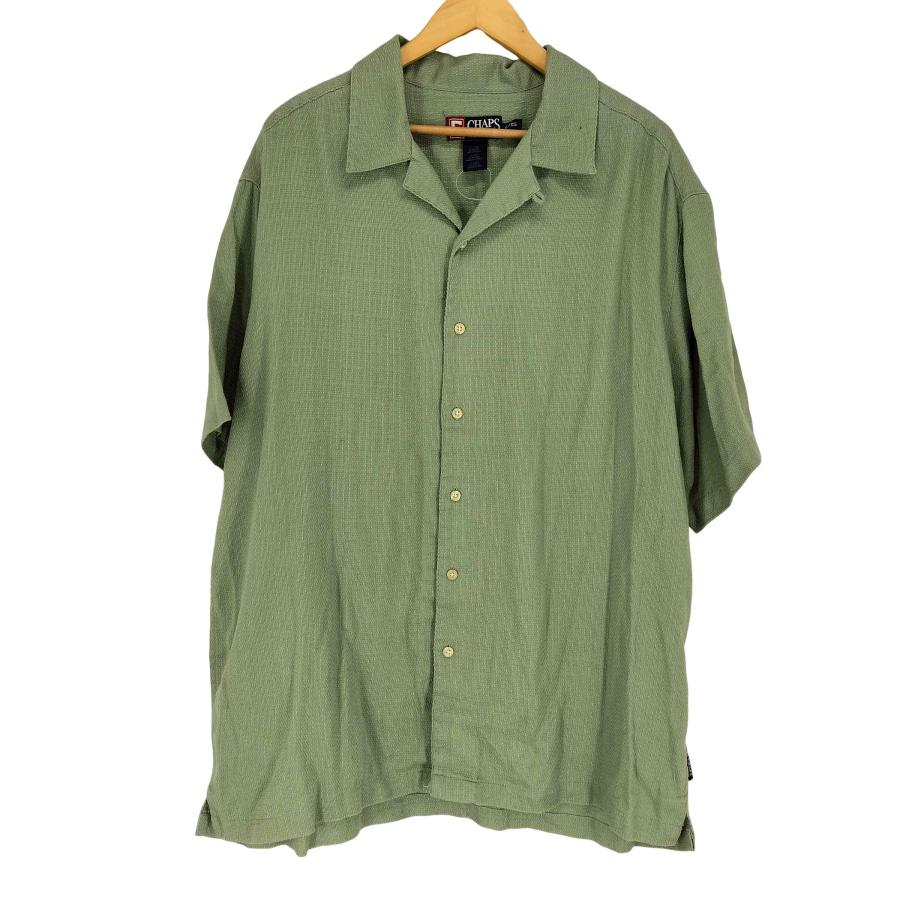 CHAPS RALPH LAUREN ラガーシャツ Lサイズ ライトグリーン POLO RALPH LAUREN（ポロ・ラルフローレン） ジャージー シェイプド