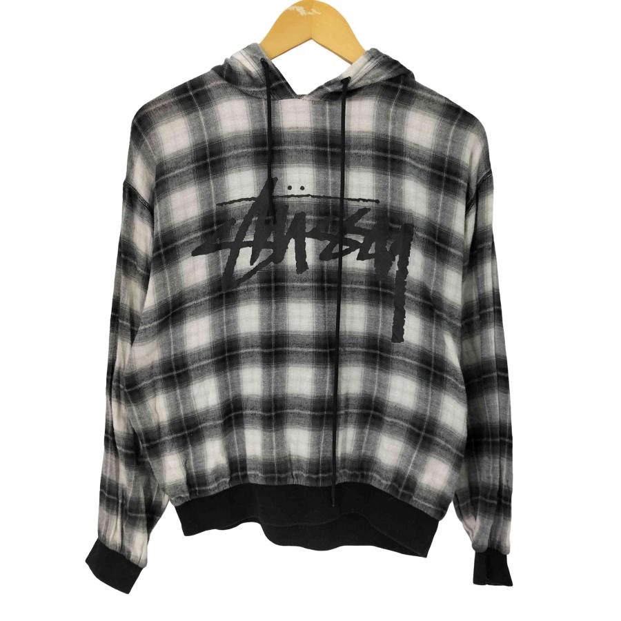 【希少】90’s STUSSY オンブレチェック シャツ 白タグ Lサイズ STUSSY（ステューシー） オンブレチェック プルオーバー シャツ