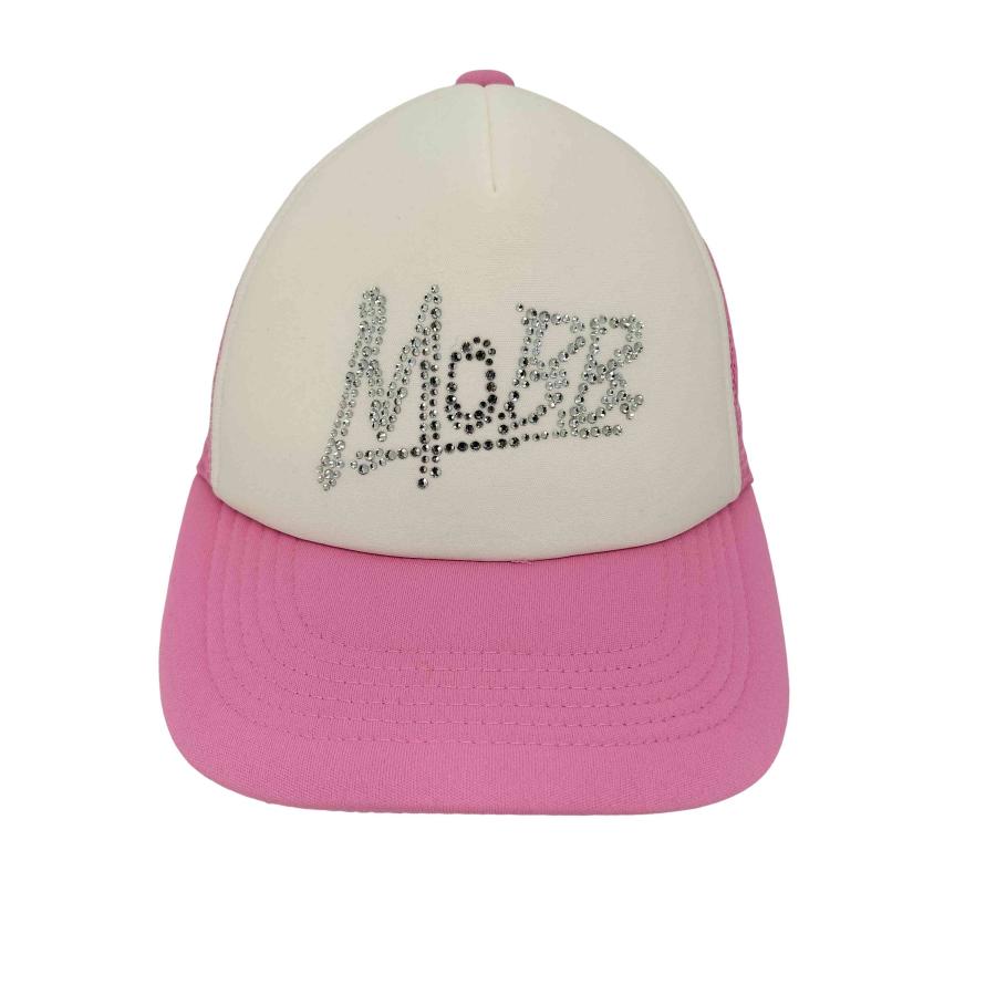 MOBB.(モブ) ラインストーン ロゴ メッシュ キャップ Y2K レディース