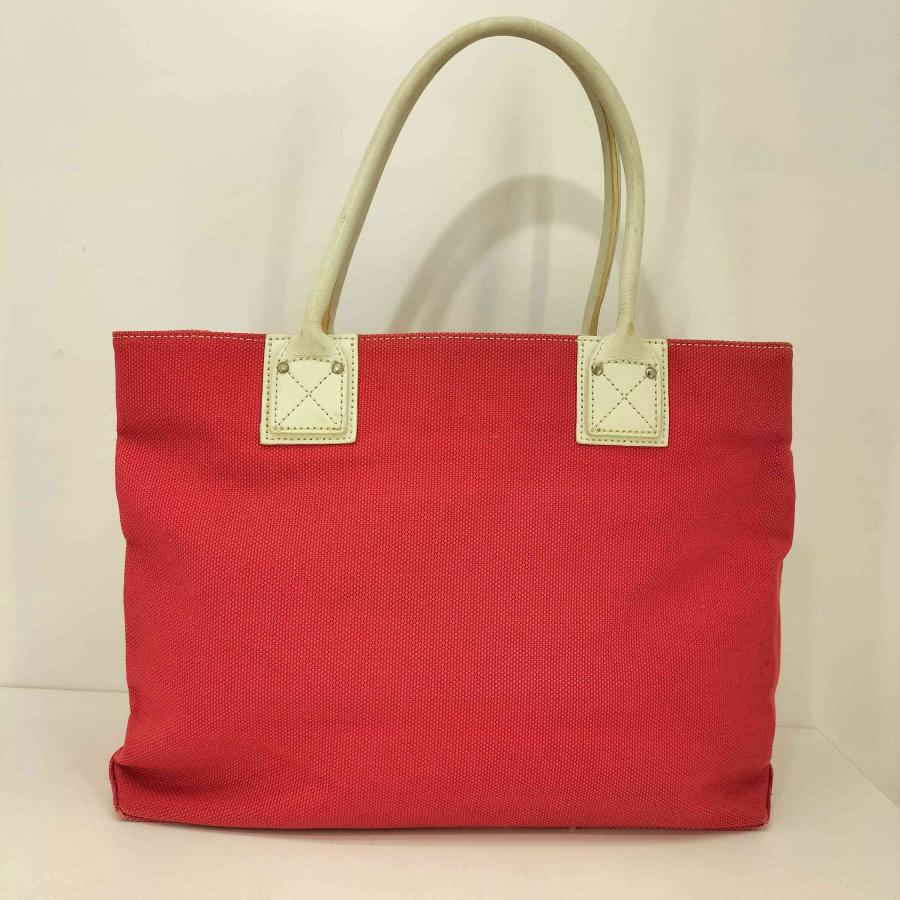 courreges（クレージュ） ロゴプレート キャンバス レザー トート 