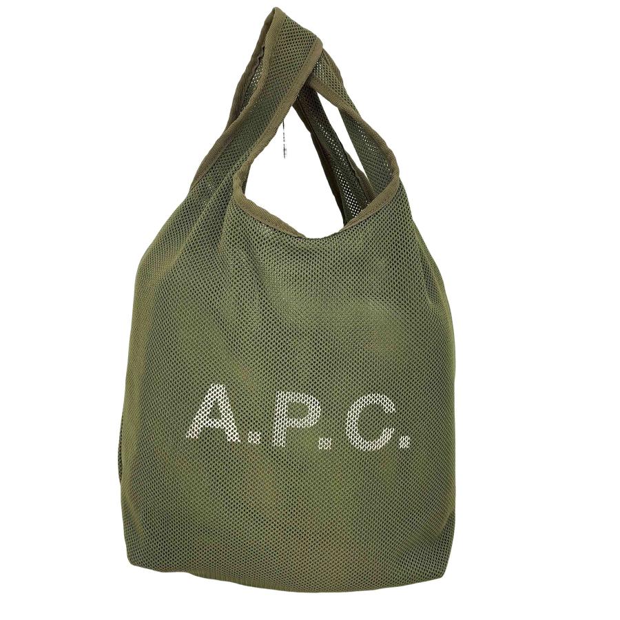 A.P.C.（アーペーセー） ロゴプリント メッシュ トートバッグ
