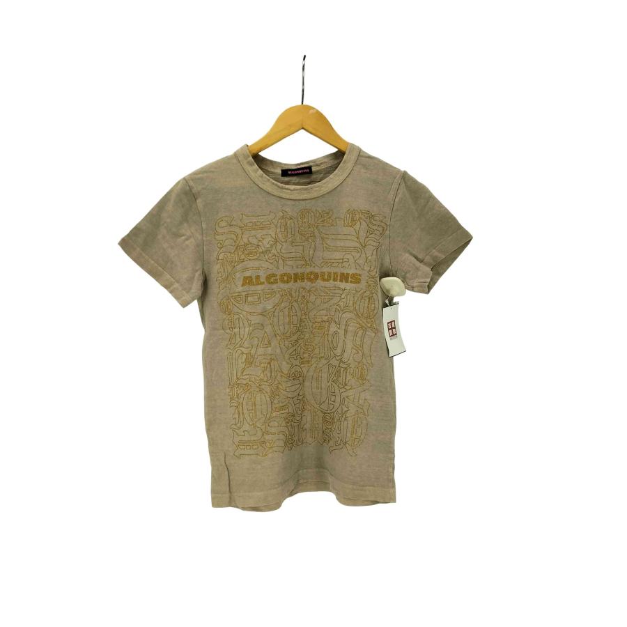 ALGONQUINS（アルゴンキン） ラメ ロゴ プリント Tシャツ Y2K