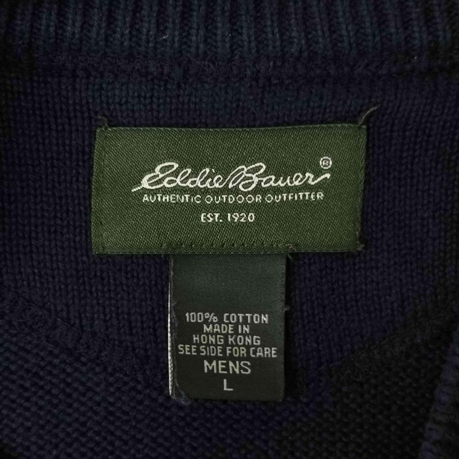 00s コットンニットジップアップフーディー archive 古着 90s Eddie Bauer（エディーバウアー） 90s-00s コットンニット メンズ JPN