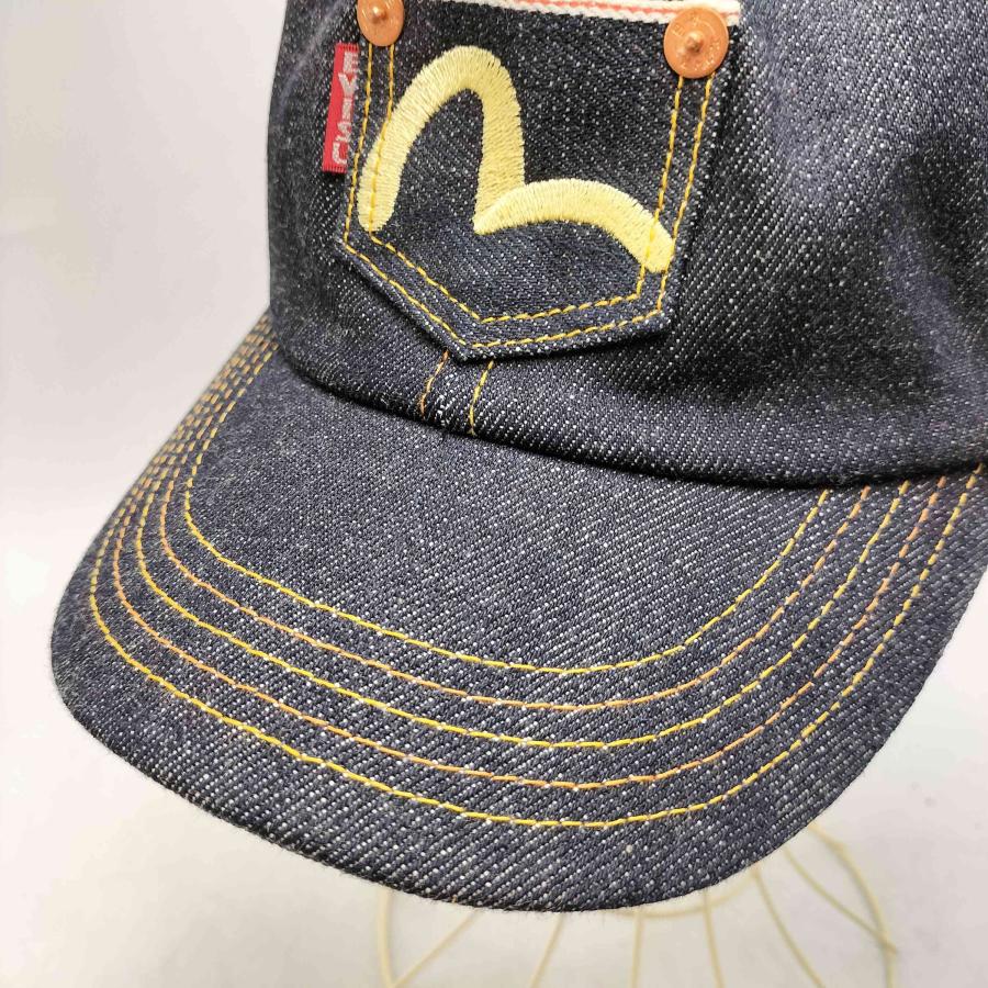 EVISU（エヴィス） 日本製 カモメ刺繍 ポケット デニムキャップ メンズ