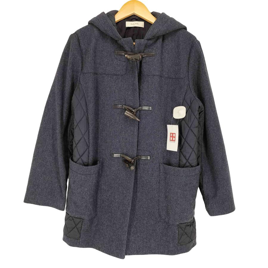 『ポールスミス』ダッフルコート キルティング 異素材 切替 44 グレーパープル Paul Smith（ポール・スミス） 異素材 キルティング ダッフルコート