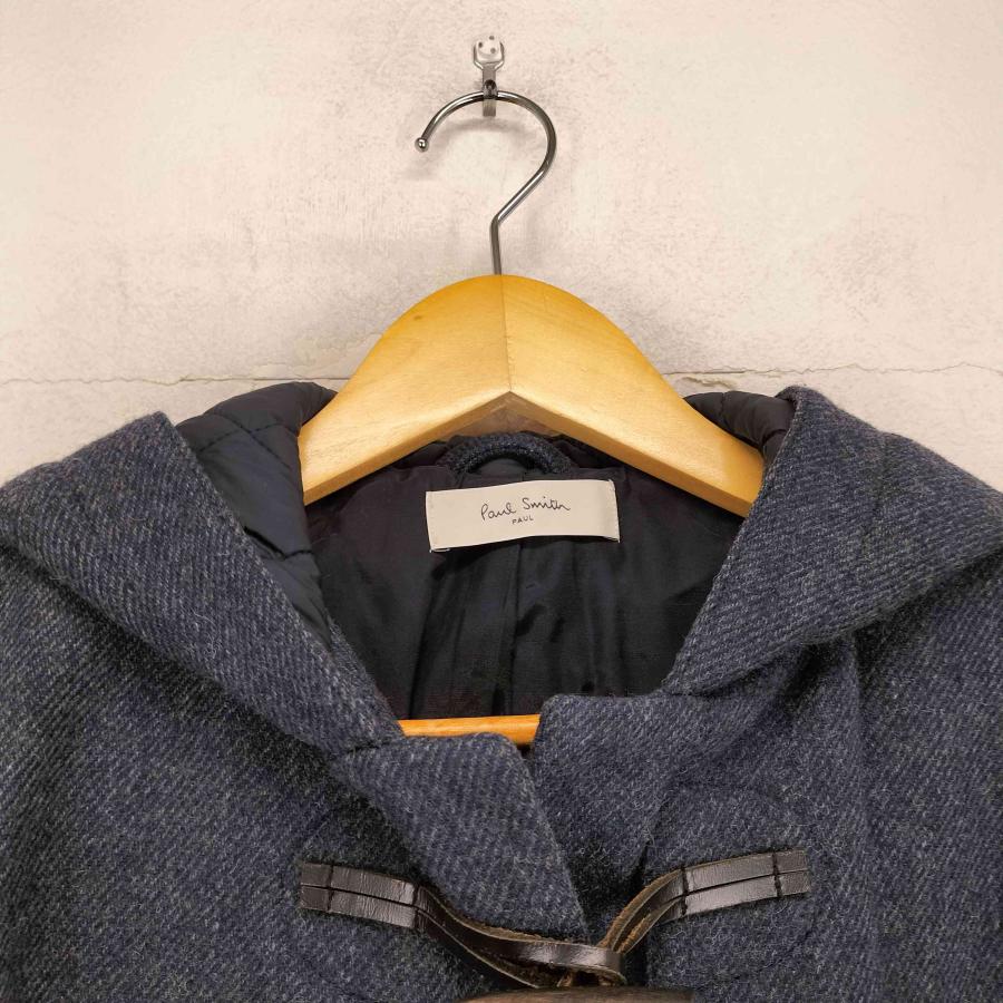『ポールスミス』ダッフルコート キルティング 異素材 切替 44 グレーパープル Paul Smith（ポール・スミス） 異素材 キルティング ダッフルコート