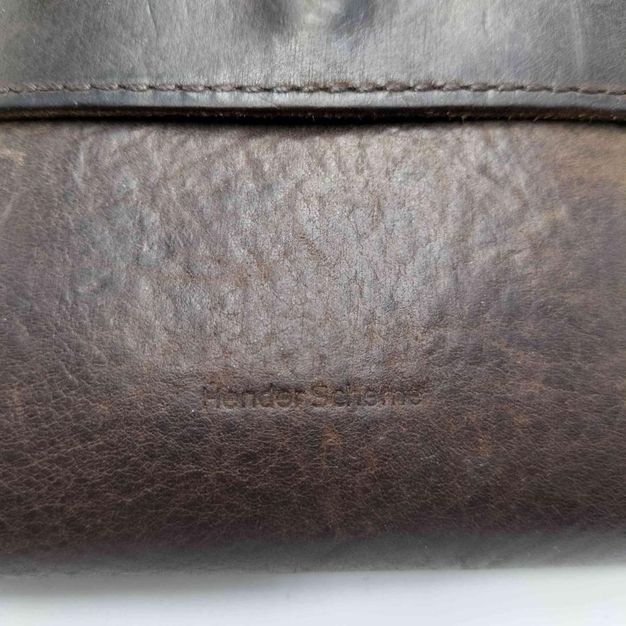 未使用級 エンダースキーマ 二つ折り 財布 ブラック レザー 保存袋と箱あり Hender Scheme（エンダースキーマ） clasp wallet レザー二つ折り 財布