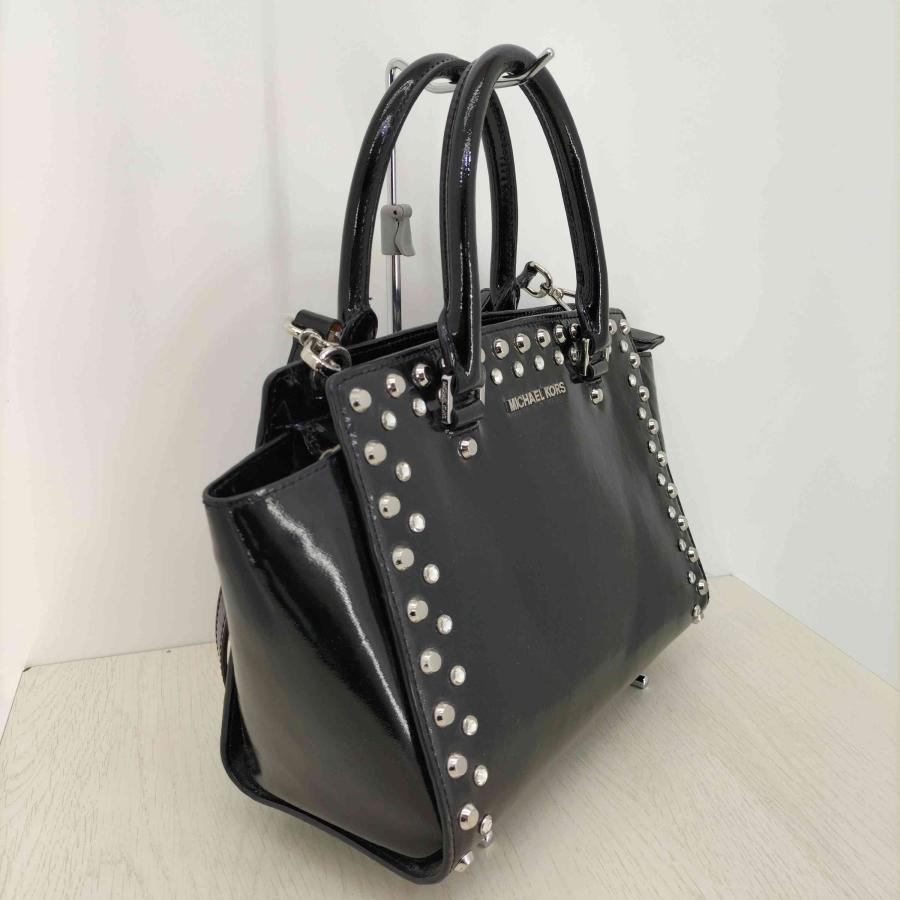 MICHAEL KORS（マイケルコース） スタッズ 2way エナメル ハンドバッグ 