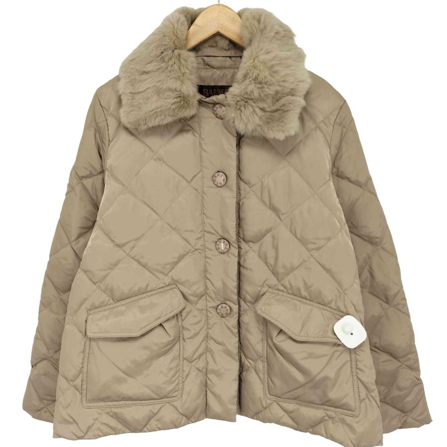 BALMAIN（バルマン） レッキスファー ダウンコート レディース JPN：L 