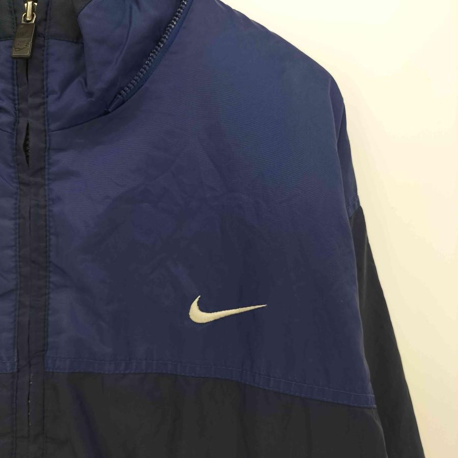 NIKE（ナイキ） 90s 赤黒タグ スウッシュ刺繍 バイカラー 中綿 ジップ