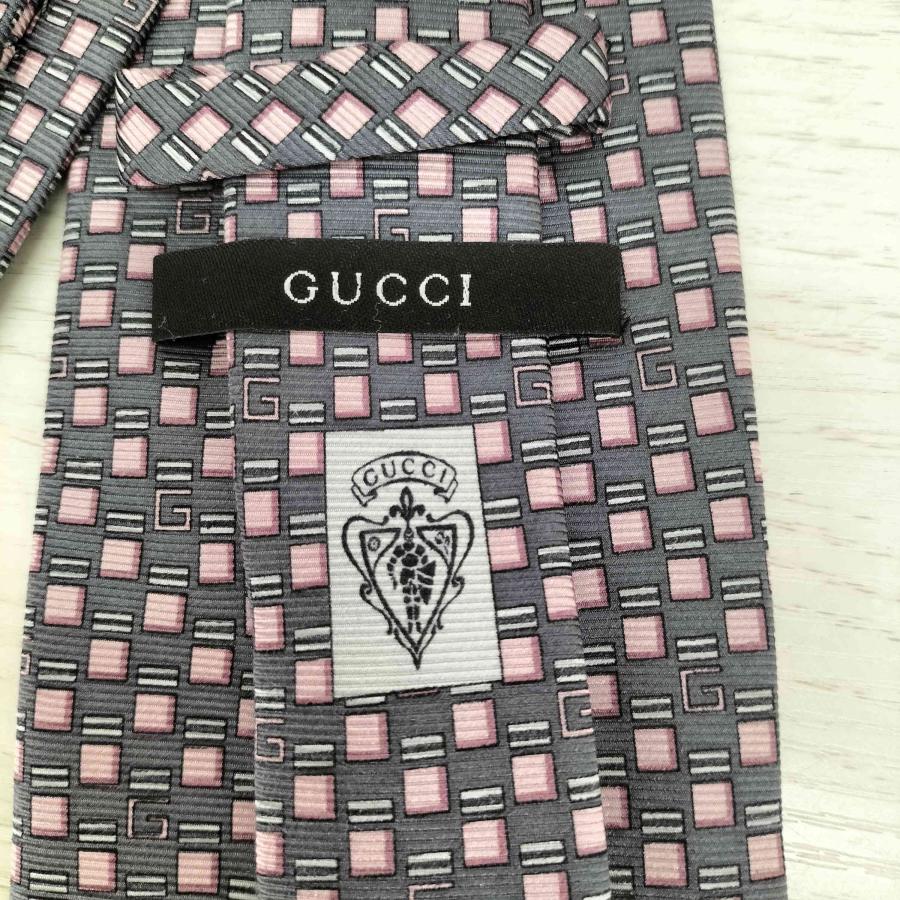 GUCCI（グッチ） 総柄 シルクネクタイ メンズ 表記無 中古 古着 1222
