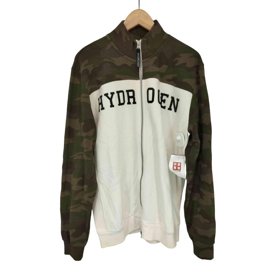 HYDROGEN（ハイドロゲン） 迷彩柄 ワッペン ジップアップ スウェット 