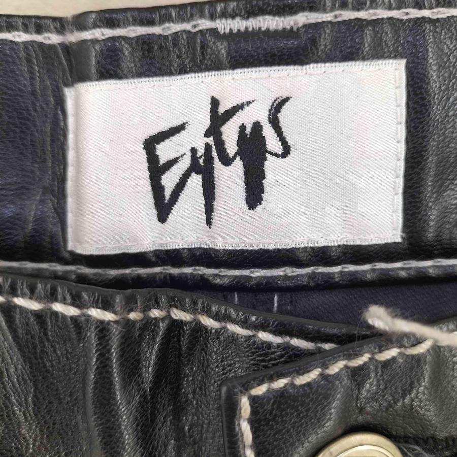 EYTYS（エイティーズ） Benz フェイクレザーホワイトステッチパンツ