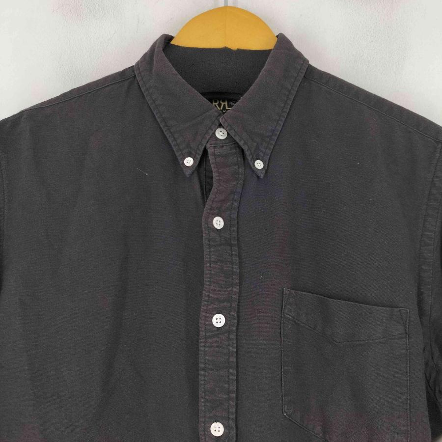 希少✨RRL ダブルアールエル ラルフローレン 長袖BDシャツ オールブラックМ RRL Ralph Lauren（ダブルアールエル） RRL RALPH LAUREN(ダブルアール