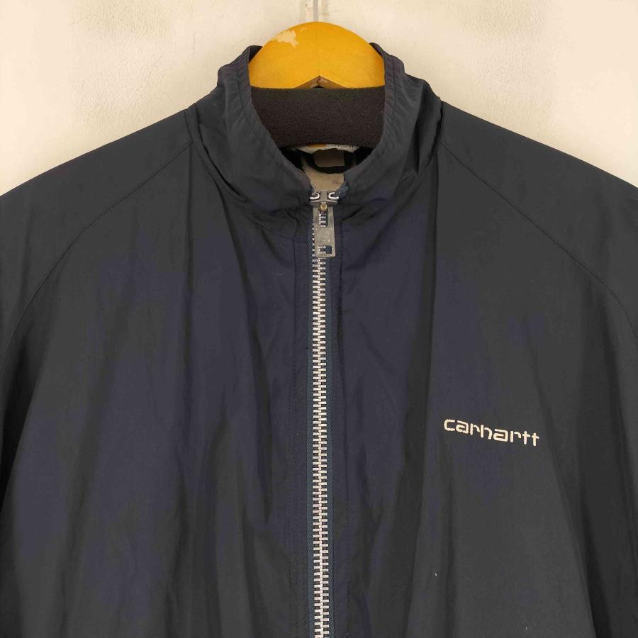 Carhartt（カーハート） ロゴ刺繍 裏地フリース ジップアップ ナイロン