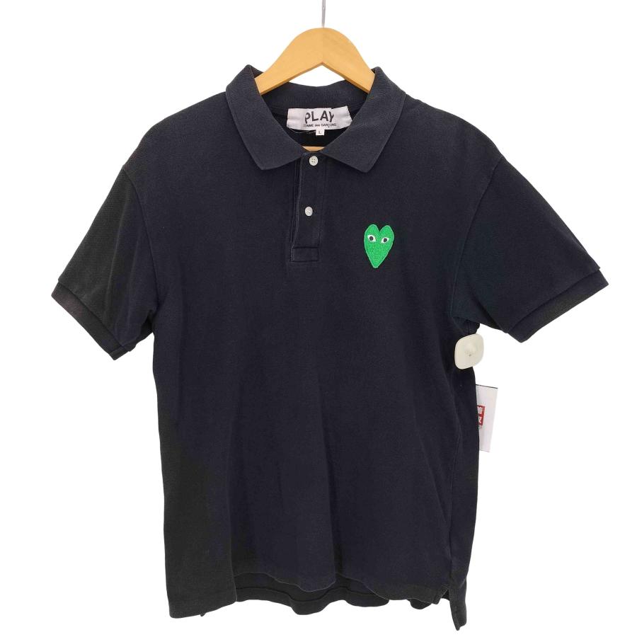 美品！ PLAY COMME des GARCONS ポロシャツ　ハートワッペン PLAY COMME des GARCONS GARCONS(プレイコムデギャルソン) ハート