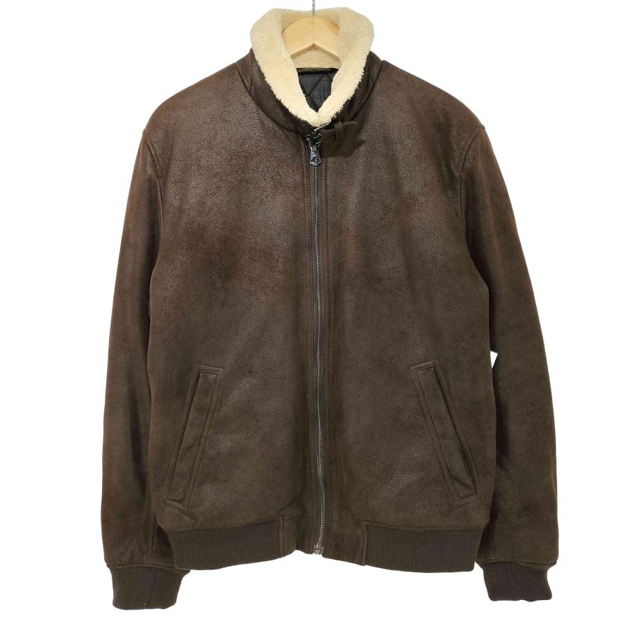 【未使用級】ZARA B-3 M L フェイクムートンジャケット ユーズド加工 ZARA（ザラ） B-3 フェイクムートン ジャケット メンズ import：M 中古