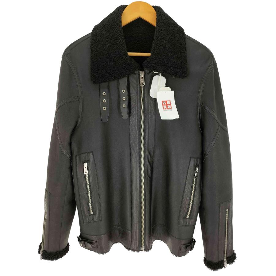 ポールスミス　ムートンライダースジャケット Paul Smith（ポール・スミス） B-3型 羊革 ムートンジャケット メンズ