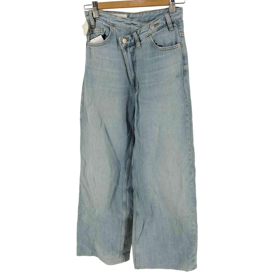 ZARA（ザラ） ダメージ加工 バギーデニムパンツ レディース 32 中古