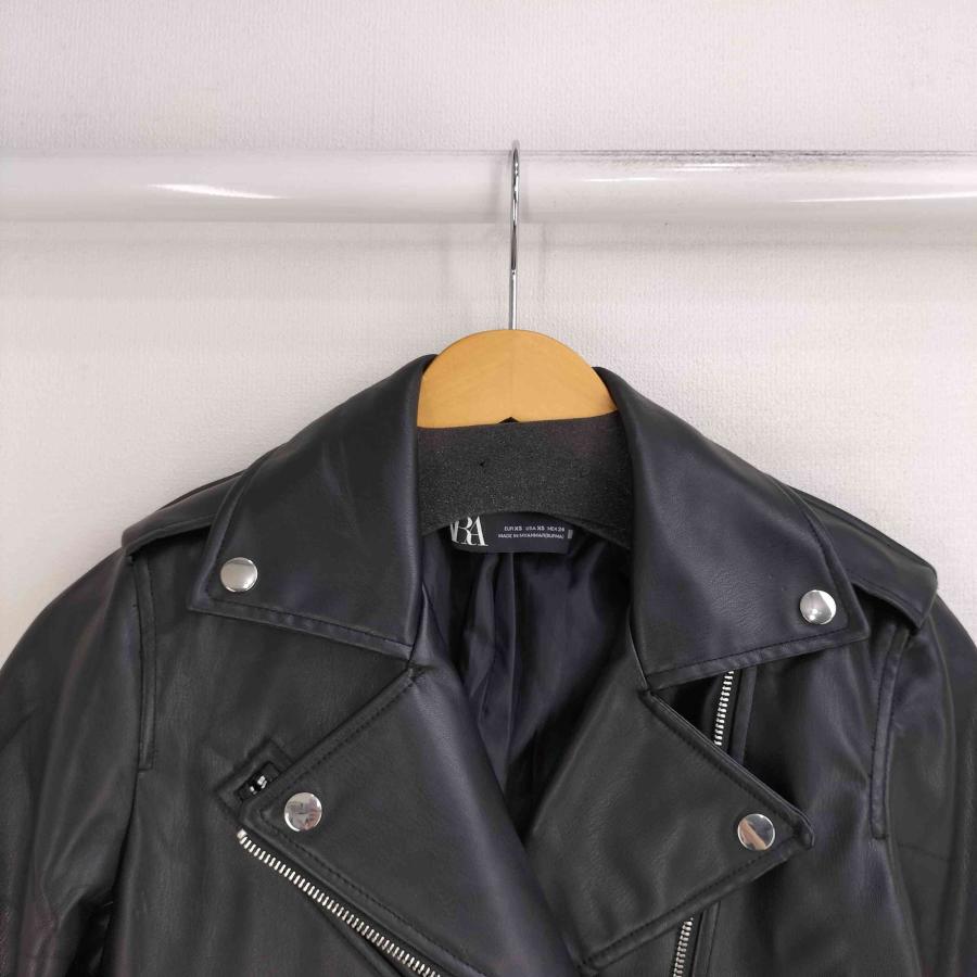 ZARA（ザラ） FAUX LEATHER JACKET レディース import：XS 中古 古着 