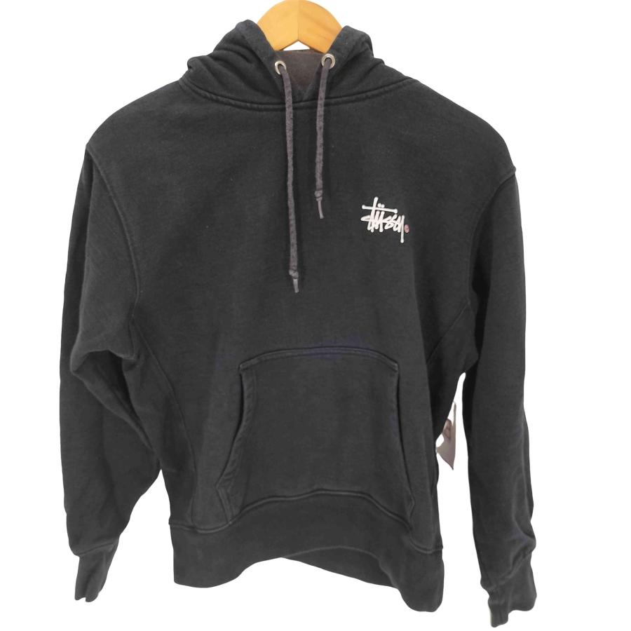 トップス 【超人気デザイン】STUSSY☆バックロゴ入りパーカー 古着
