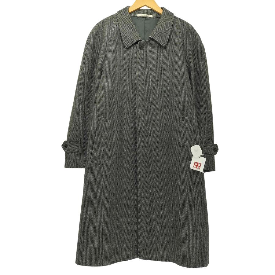 美品 jun ashida ジュンアシダ ロングコート ブラック ステンカラー 極 