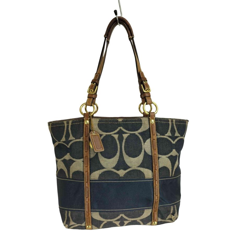 COACH（コーチ） デニムシグネチャー キャンバストートバック