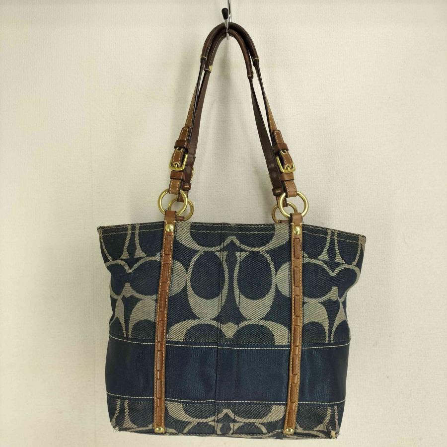 COACH（コーチ） デニムシグネチャー キャンバストートバック