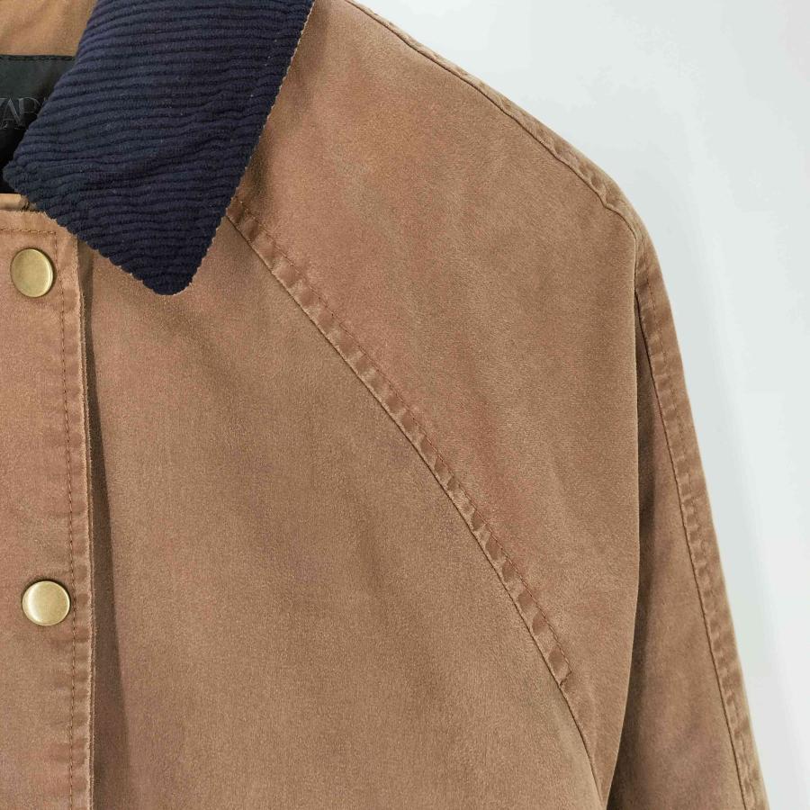 ZARA（ザラ） コントラストカラー ワックス ジャケット レディース